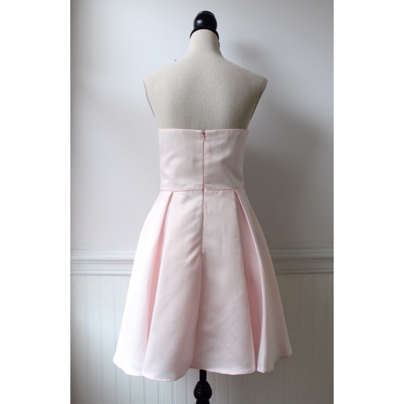 Envious Couture Strapless Pink Dress Beaded Pocket - Picture 2 of 8